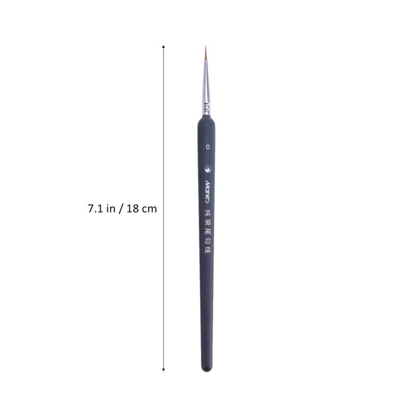 TOYANDONA 3Pcs Wolf Hair Miniature Painting Brush Set for Detail Art with Fine Line Sizes 000 00 0 Watercolor Oil Gouache - Image 2